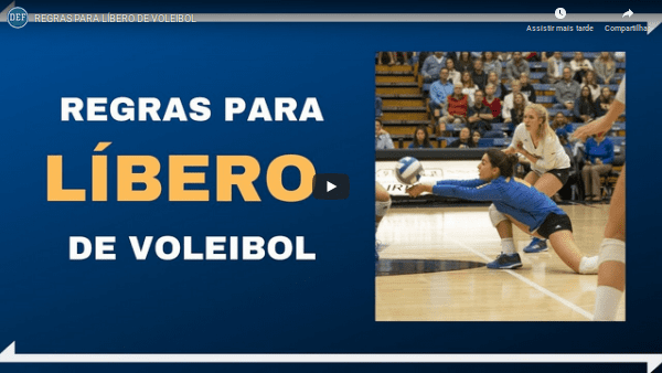 Vídeo Regras para Libero de voleibol