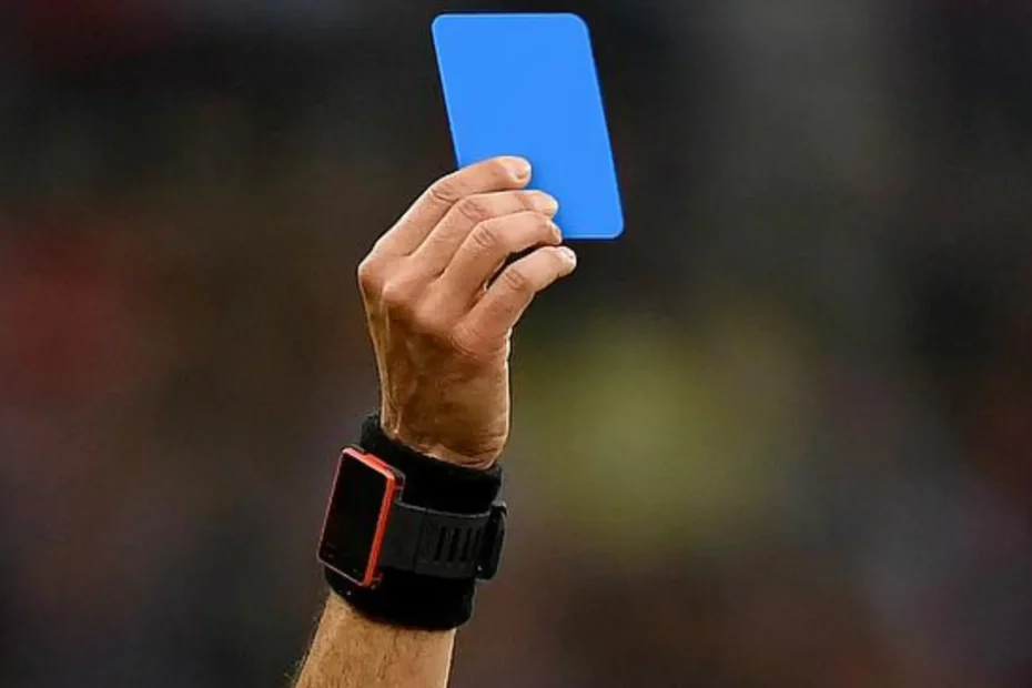 Cartão azul no Futsal