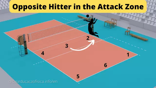 Opposite Hitter in the Attack Zone