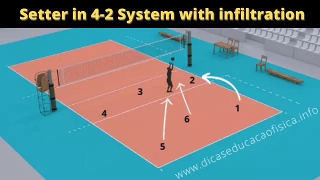 Setter in 4-2 System with infiltration