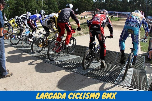 Largada no Ciclismo BMX