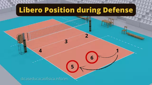 Libero Position during Defense