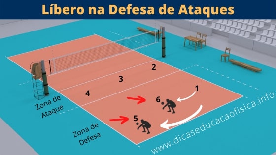 Movimiento del Libero en Voleibol