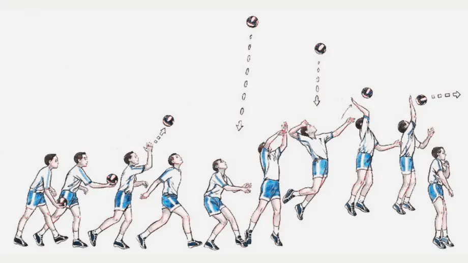 Saque Alto con Salto en Voleibol