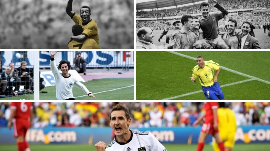 Os 5 Maiores Goleadores da História dos Mundiais de Futebol masculino FIFA