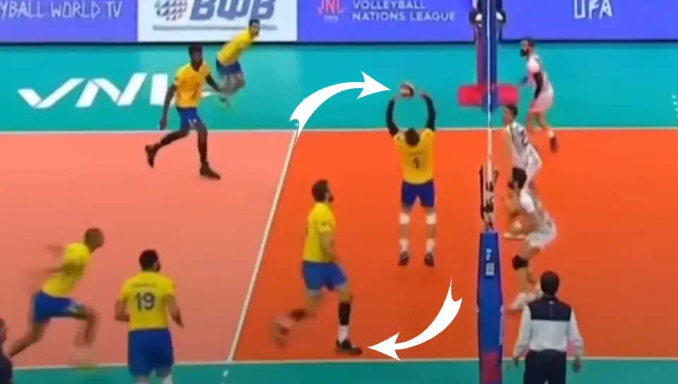 Ataque de Primeiro Tempo no Voleibol