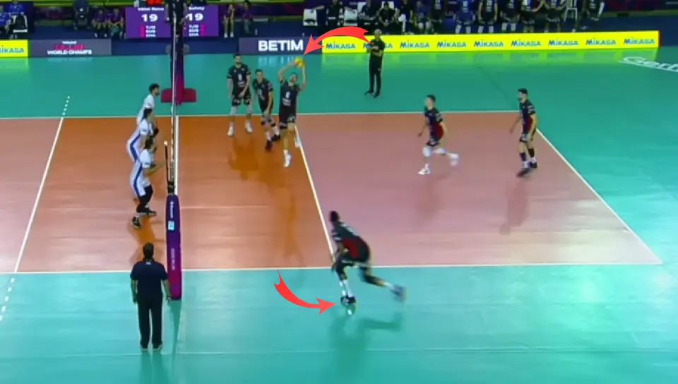 Ataque de Terceiro Tempo no Voleibol