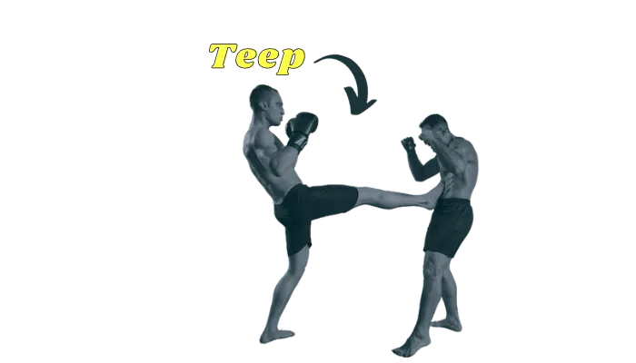 Patada frontal en Muay Thai: Patada teep en Muay Thai